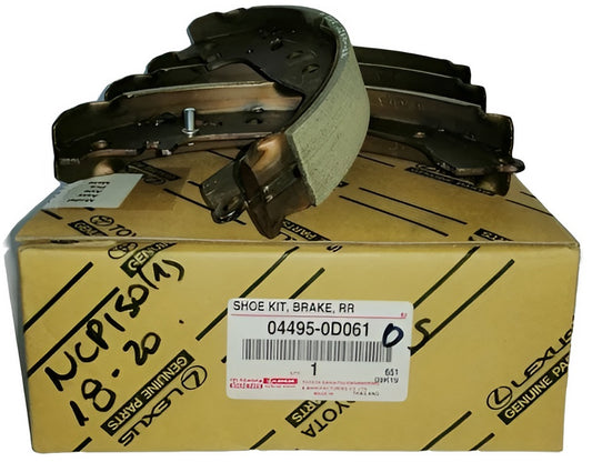 Toyota Shoe kit, rear brake 044950D061, New Genuine OEM Part Yaris