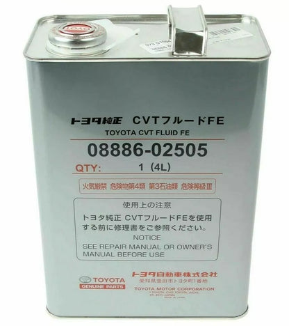 Genuine Toyota CVT FE Fluid 4 Liters Transmission Oil 08886-02505 OEM