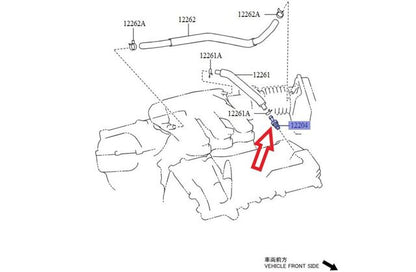 OEM Toyota 12204-20040 PCV Valve Camry Sienna Highlander Lexus