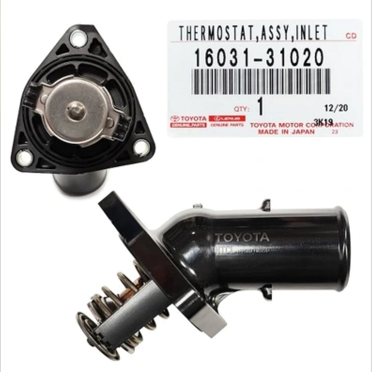 16031-31020 OEM Genuine Toyota Lexus GS350 / IS200t Engine Thermostat w/ Housing