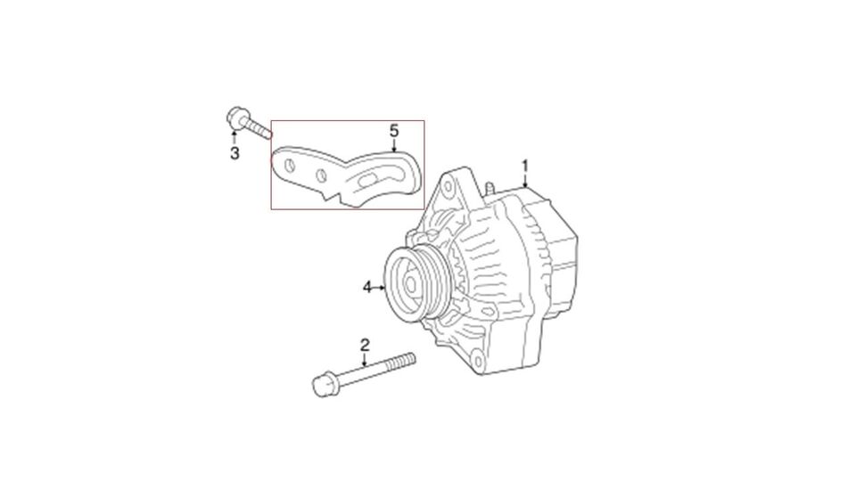 TOYOTA SCION ECHO YARIS XA XB ALTERNATOR ADJUSTER BRACKET 16381-21030 GENUINE