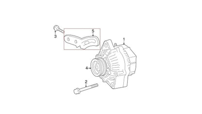 TOYOTA SCION ECHO YARIS XA XB ALTERNATOR ADJUSTER BRACKET 16381-21030 GENUINE