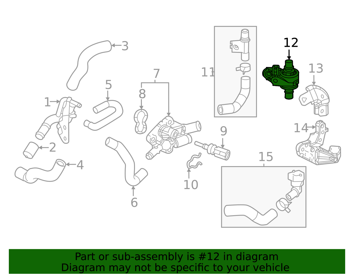 20-22 COROLLA 2.0L COOLANT FLOW CONTROL VALVE GENUINE TOYOTA No.1