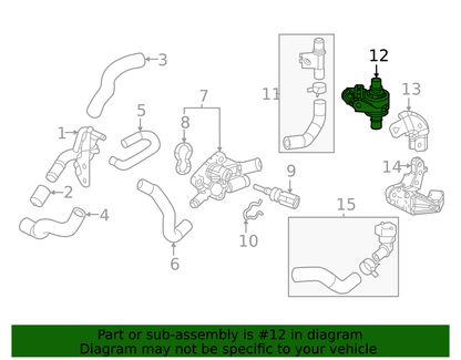 20-22 COROLLA 2.0L COOLANT FLOW CONTROL VALVE GENUINE TOYOTA No.1