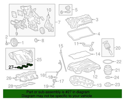 2005-2018 Toyota Camry Avalon Highlander Sienna 3.5L V6 INTAKE MANIFOLD PLENUM GASKET GENUINE OEM PART X3