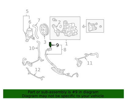 1763016040 Genuine OEM Toyota Valve Assy, Air Control 17630-16040