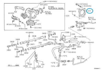 Genuine Fuel Injection Throttle Body Mounting Gasket 4runner Tacoma T100 Tundra