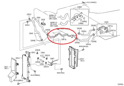 GENUINE TOYOTA TUNDRA SEQUOIA 5.7L AUTOMATIC TRANS OIL COOLER PIPE 32907-0C020
