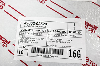 NEW GENUINE 2017 2018 2019 TOYOTA COROLLA 16" SILVER Hubcap Wheelcover
