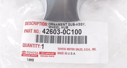 GENUINE OEM TOYOTA 2008-2017 SEQUOIA CHROME 20" WHEEL CENTER HUB CAP 42603-0C100