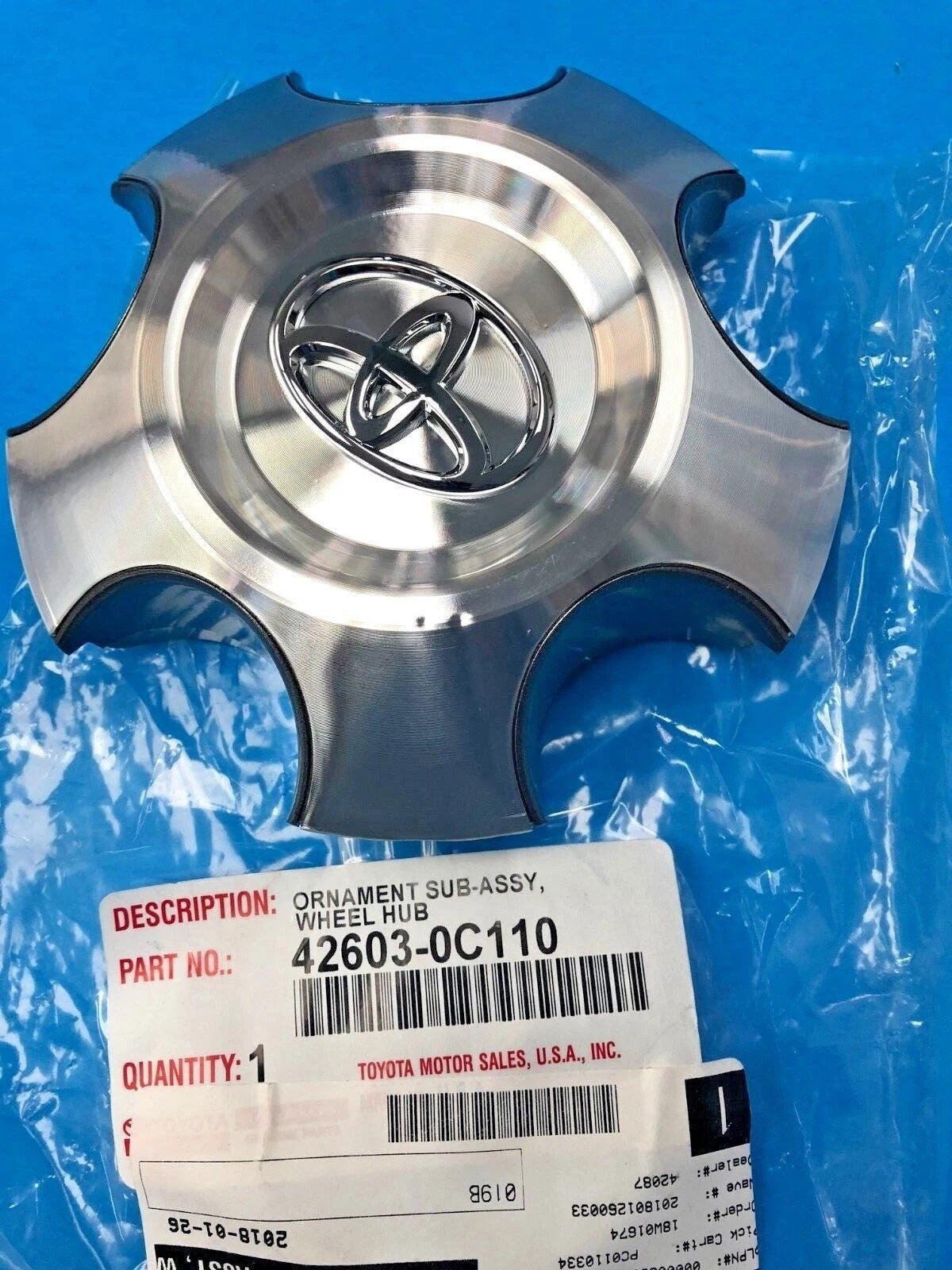 GENUINE OEM TOYOTA 10-17 TUNDRA 08-17 SEQUOIA 20" WHEEL CENTER CAP 42603-0C110