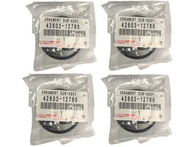 10-15 PRIUS WHEEL CENTER CAP SET OF 4 -BLACK GENUINE TOYOTA 42603-12780 SET OF 4