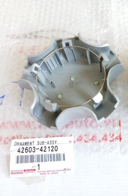 42603-42120 TOYOTA GENUINE 2006-2012 RAV4 SILVER WHEEL CENTER HUB CAP OEM