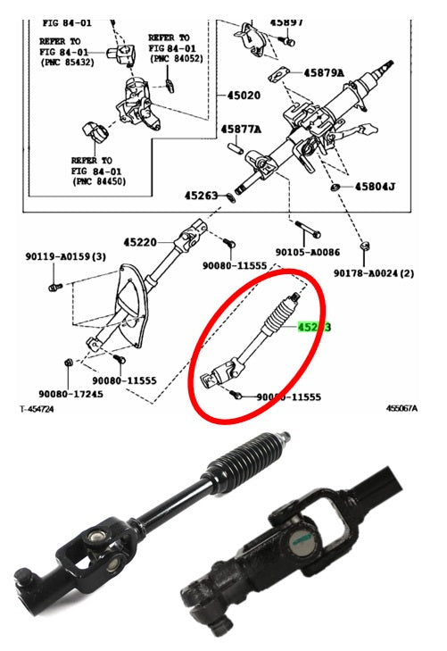 Toyota Tundra 07-19, SEQUOIA 07-17 Lower Steering Shaft GENUINE OEM MADE IN USA