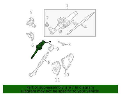 05-15 TACOMA INTERMEDIATE Steering Column Shaft 45220-04010 Genuine Toyota Part
