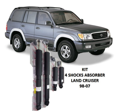 Toyota Land Cruiser 1998-2007 REAR & FRONT Shock Absorber Set Kit Genuine OEM OE