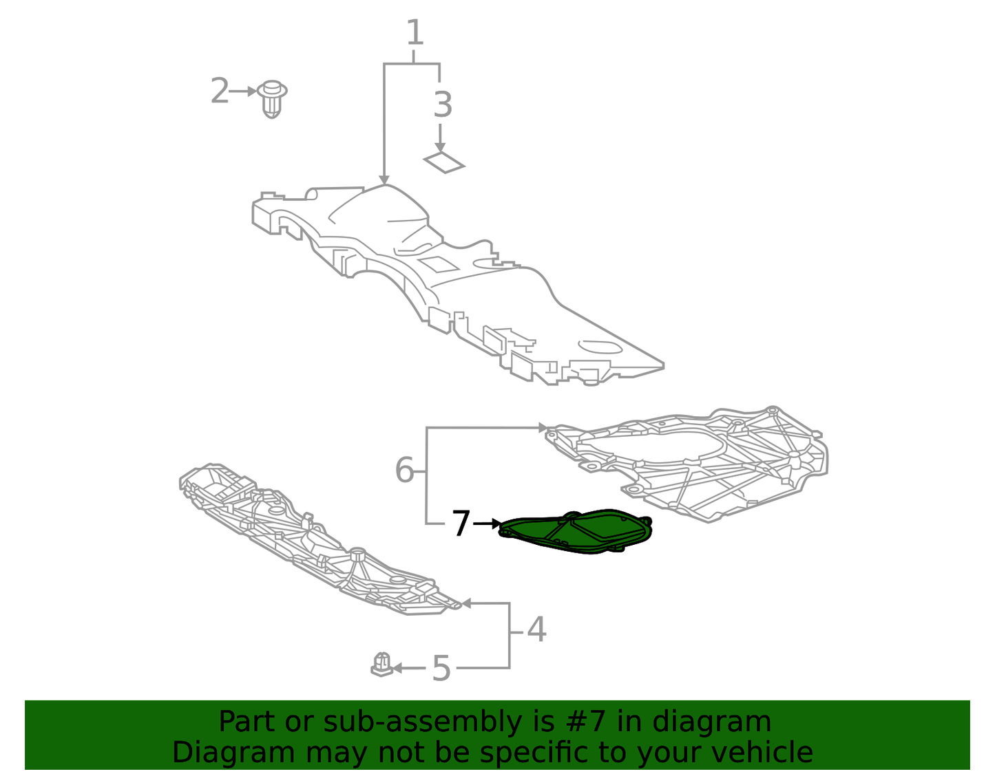 19-25 RAV4 21-24 VENZA Genuine Toyota LOWER ENGINE COVER 51447-42080
