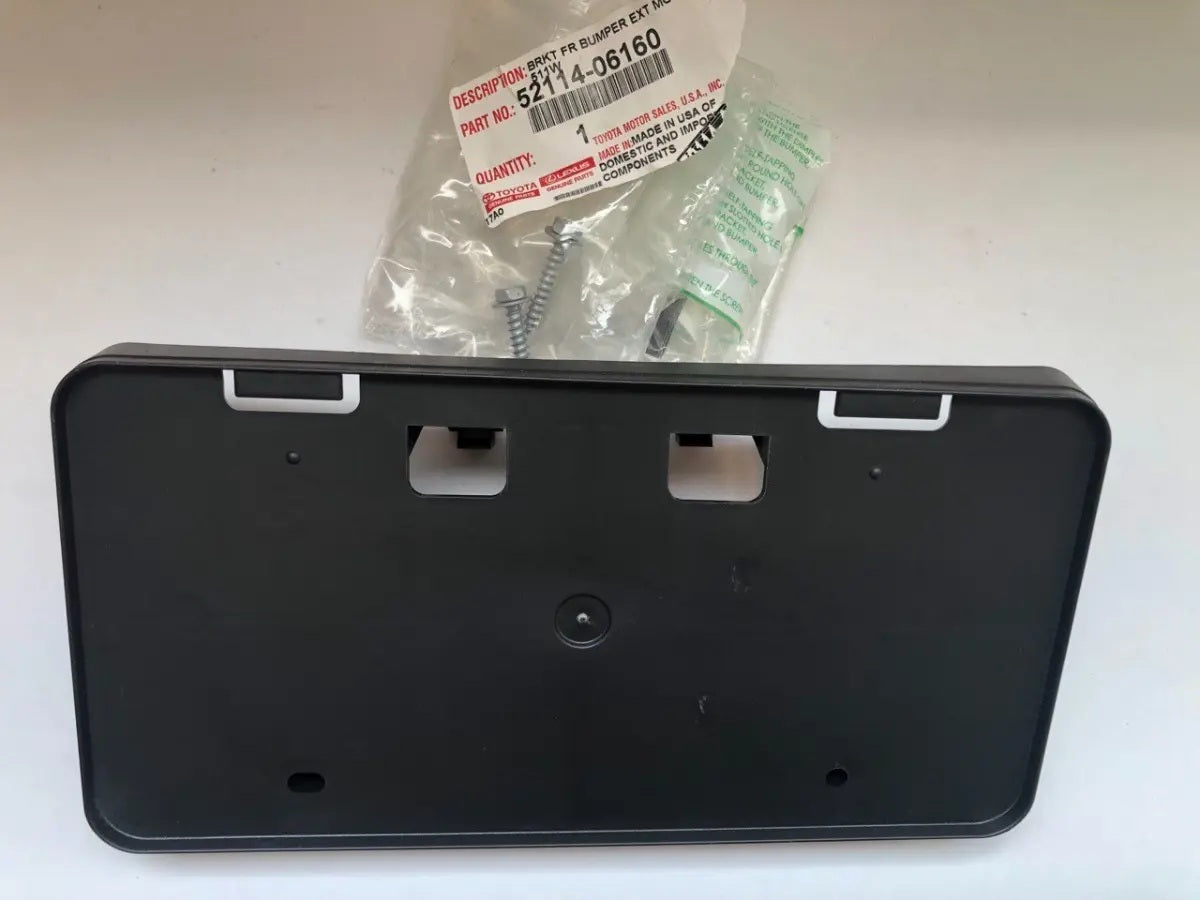OEM TOYOTA CAMRY FRONT LICENSE PLATE HOLDER BRACKET 52114-06160 FITS 2012-2014