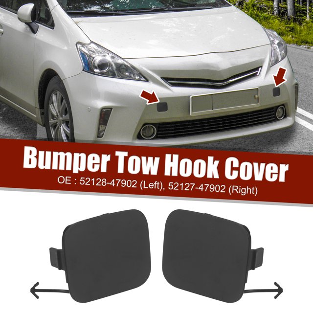 GENUINE OEM TOYOTA 12-14 PRIUS V LEFT & RIGHT FRONT BUMPER HOLE COVER SET OF 2