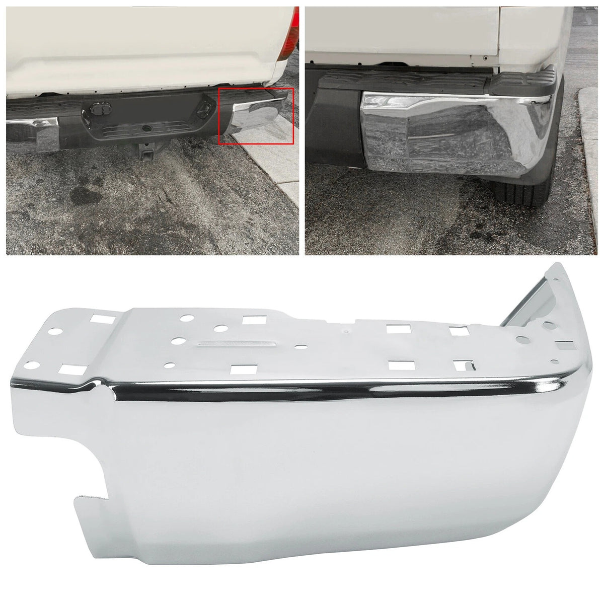 Toyota Tundra 2014 - 2021 Chrome Right Rear Bumper End Cap Genuine OE OEM