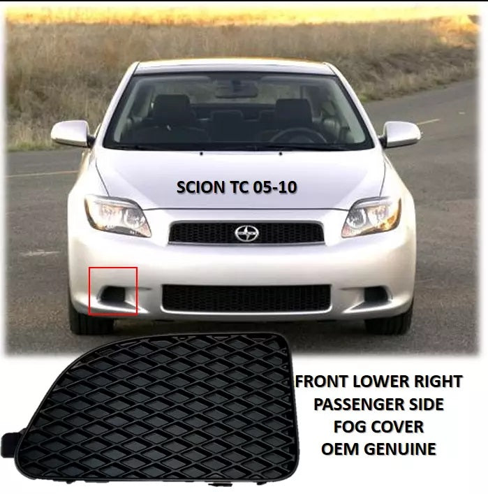 OEM GENUINE SCION TC 2005-2010 FRONT BUMPER HOLE COVER RIGHT SIDE PASSENGER
