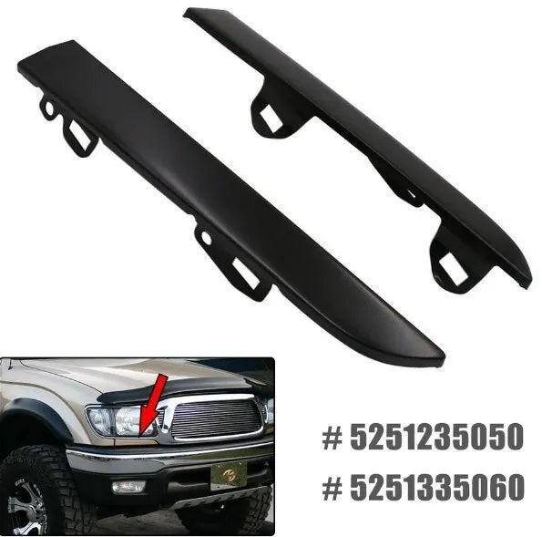 FOR TOYOTA TACOMA 2001-2004 FRONT BUMPER GRILLE HEADLIGHT FILLER TRIM PANELS SET