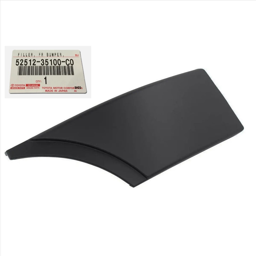 New Genuine Toyota FJ Cruiser 07-14 BLACK Front RH Bumper Filler 52512-35100-C0