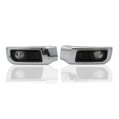 Fog Lamp Fit For 14-24 Toyota 4Runner Limited Cover Bezel Chrome Set RH LH 2PC