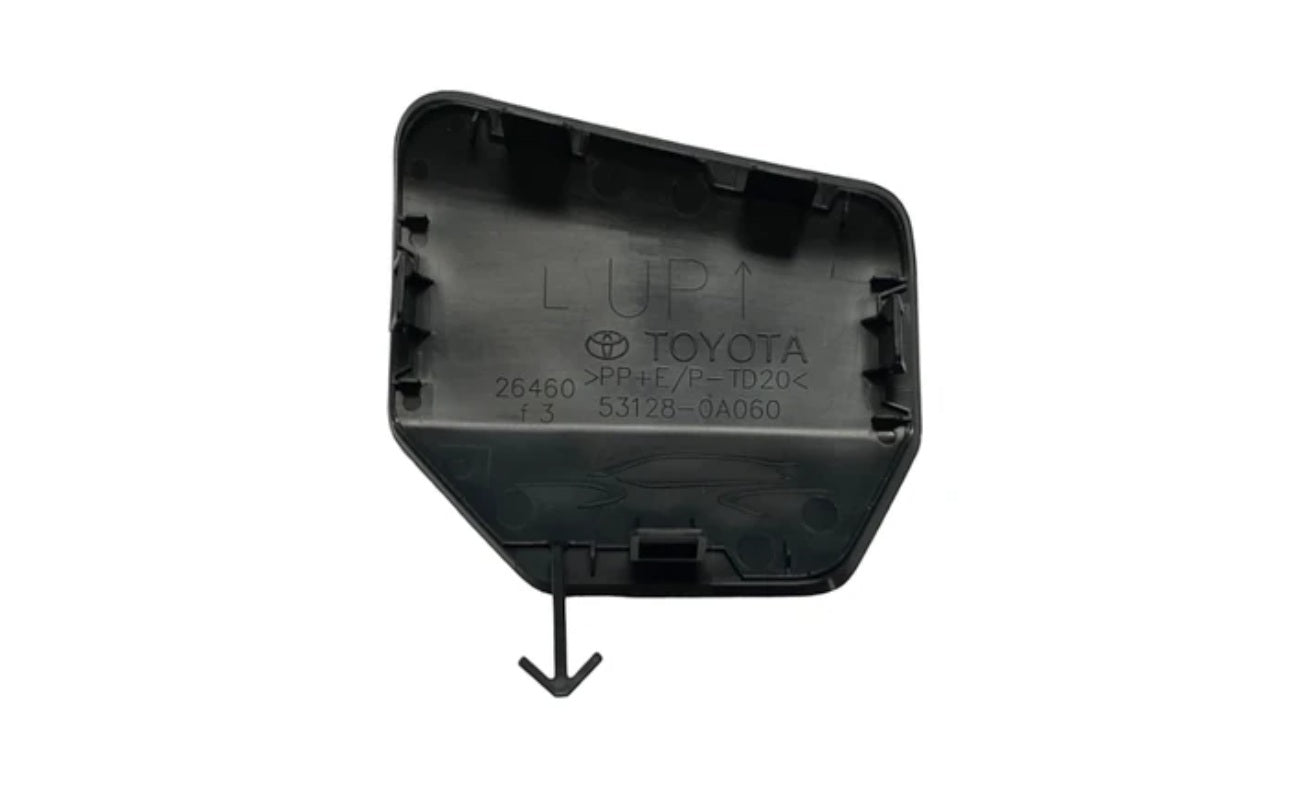 22 - 25 TOYOTA COROLLA CROSS FRONT LEFT SIDE BUMPER TOW HOOK BLACK COVER OEM NEW