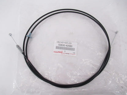 NEW GENUINE TOYOTA 2001-2005 RAV4 HOOD LOCK RELEASE CABLE ASSY 53630-42060