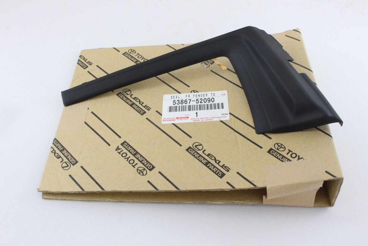 GENUINE TOYOTA 2012-2015 YARIS FRONT LEFT FENDER TO COWL SIDE SEAL 53867-52090