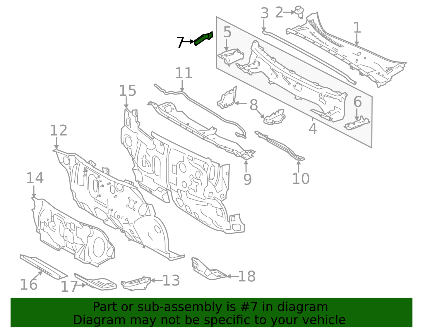 NEW GENUINE TOYOTA 14-19 COROLLA RIGHT FENDER TO COWL HOOD SIDE SEAL 55083-02010