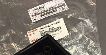 NEW 03-08 COROLLA & MATRIX DRIVERS FOOT REST W/CLIPS 58192-02050 GENUINE TOYOTA