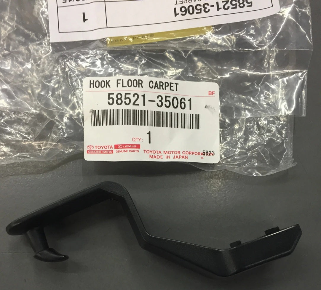 2007-2010 FJ CRUISER OUTER FRONT FLOOR MAT HOOK GENUINE TOYOTA PART