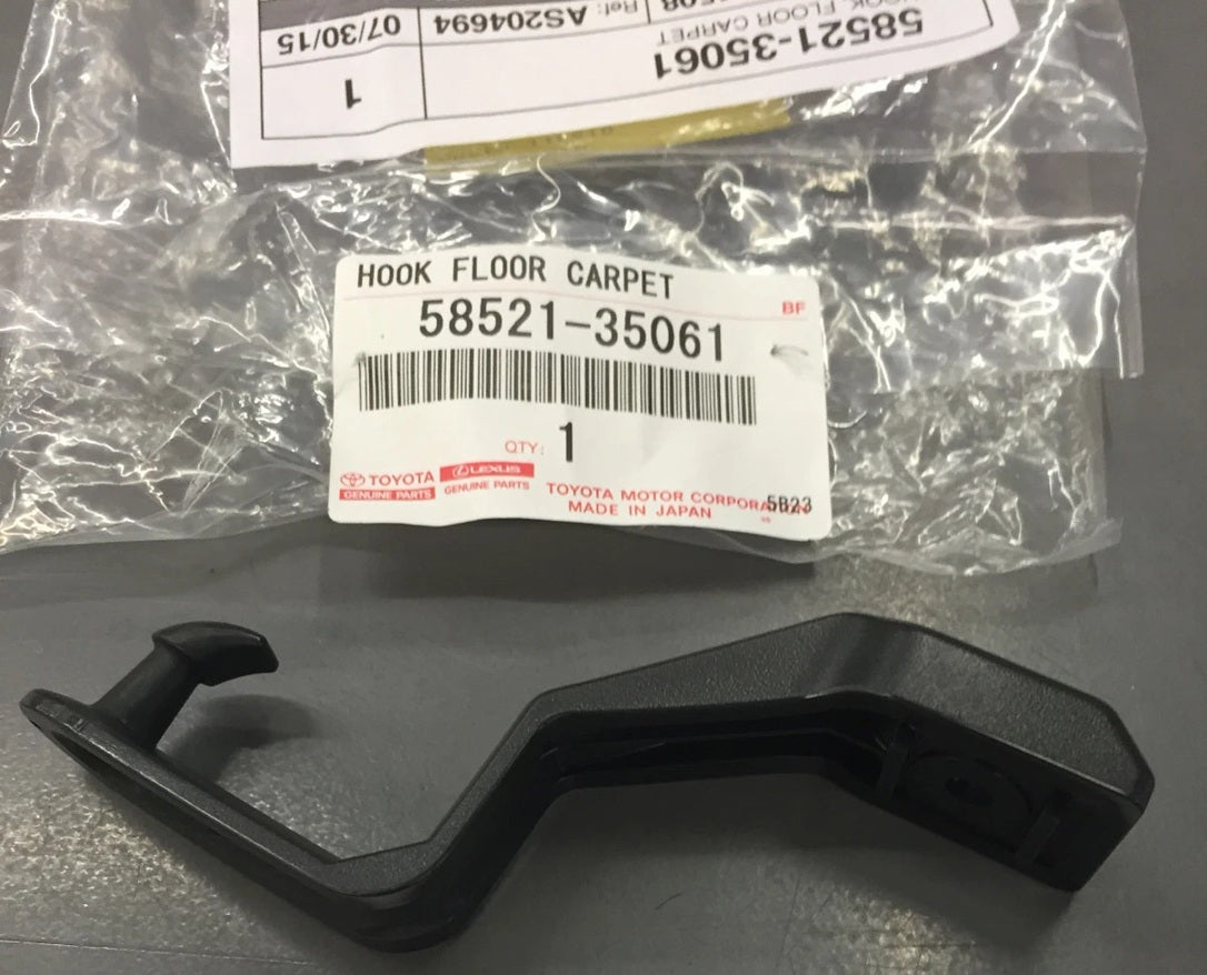 2007-2010 FJ CRUISER OUTER FRONT FLOOR MAT HOOK GENUINE TOYOTA PART