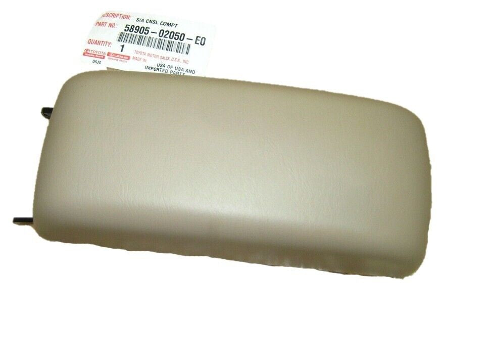 Toyota Corolla LE 2001-2002 Genuine Center Console Lid Beige 58905-02050-E0