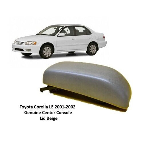 Toyota Corolla LE 2001-2002 Genuine Center Console Lid Beige 58905-02050-E0
