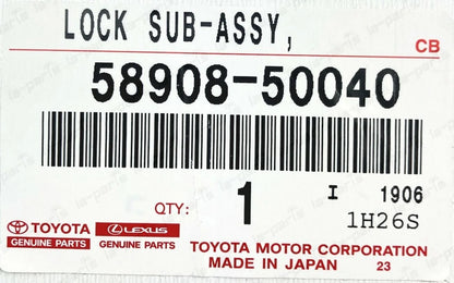 GENUINE TOYOTA LEXUS 01-06 LS430 CONSOLE COMPARTMENT DOOR COVER LOCK 58908-50040