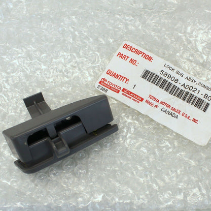 12-15 TACOMA GENUINE CENTER CONSOLE LID LOCK 58908-AD021-B1 DARK GREY