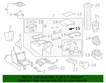 Genuine OEM Toyota 14-21 Tundra Center Console Latch 16-23 Tacoma 58971-0C040