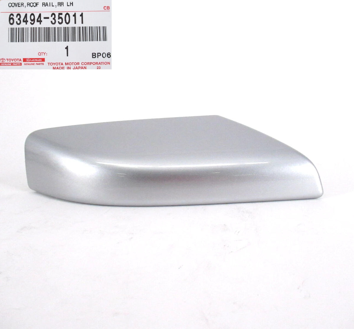 GENUINE TOYOTA 03-09 4RUNNER SILVER REAR DRIVER ROOF RACK LEG COVER 63494-35011