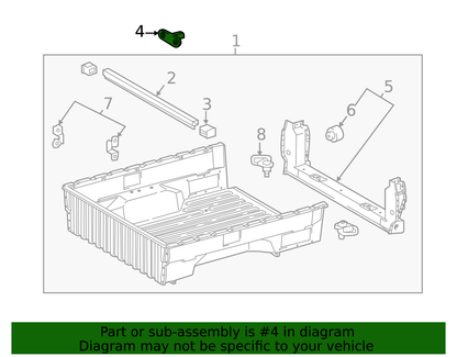 16-23 TACOMA TONNEAU COVER REINFORCEMENT PIN 64933-04010 GENUINE OEM