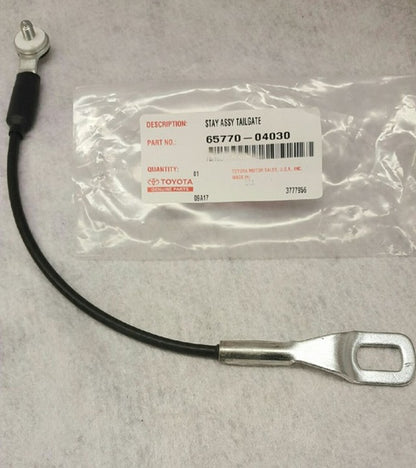 GENUINE OEM TOYOTA 95-04 TACOMA TAIL GATE STAY CABLE 65770-DP030, QT=1