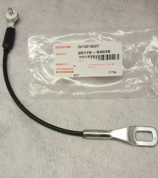 GENUINE OEM TOYOTA 95-04 TACOMA TAIL GATE STAY CABLE 65770-DP030, QT=1
