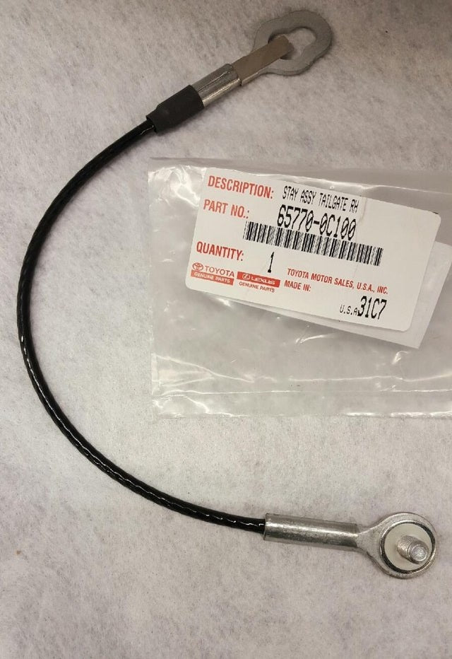 TOYOTA 04-06 TUNDRA CREW CAB TAILGATE STAY CABLE 65770-0C100 NEW 17-15/16 LONG