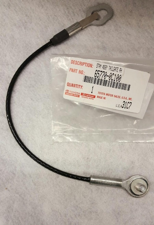 TOYOTA 04-06 TUNDRA CREW CAB TAILGATE STAY CABLE 65770-0C100 NEW 17-15/16 LONG
