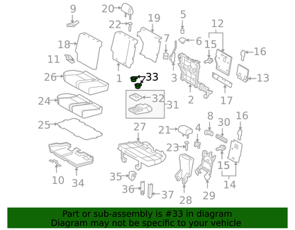 GENUINE OEM TOYOTA 10-24 4RUNNER RIGHT REAR CONSOLE BOX CUP HOLDER 66992-35020