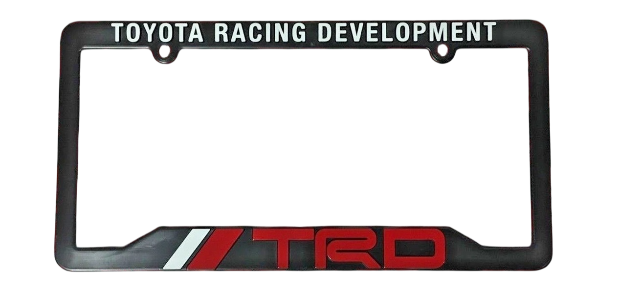 TRD TOYOTA RACING DEVELOPMENT LICENSE PLATE FRAME 67894-00920