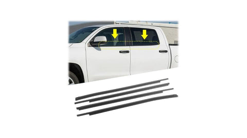 Toyota Tundra 2006-2019 CrewMax Outer Door Belt Mouldings 4pc SET Wheater strip
