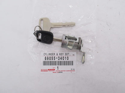 00-06 TUNDRA REAR TAILGATE LOCK CYLINDER & KEY 69055-34010 GENUINE TOYOTA